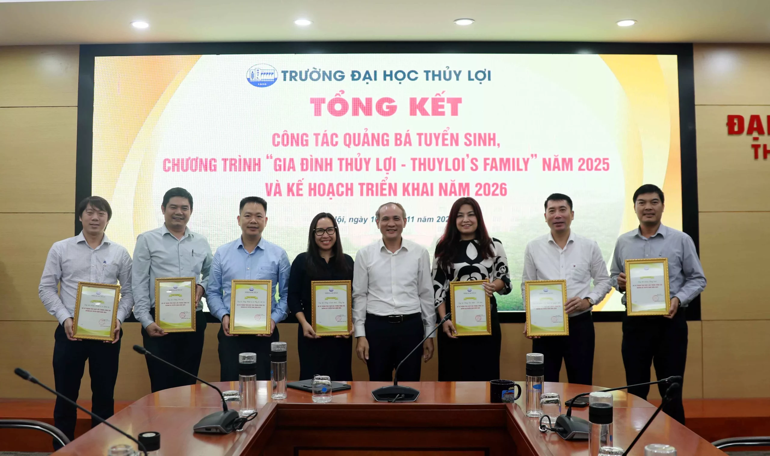 Tổng kết công tác quảng bá tuyển sinh, chương trình “Gia đình Thủy lợi – Thuyloi’s Family” năm 2025 và Kế hoạch triển khai năm 2026