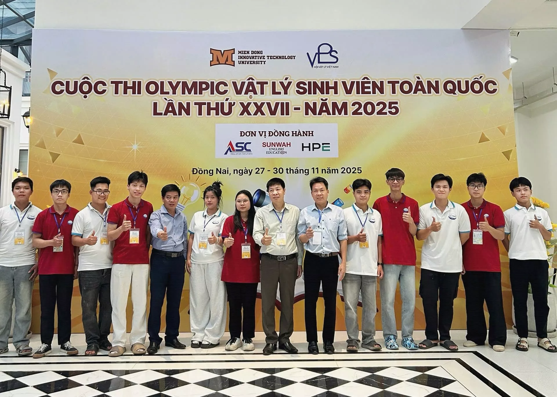 Đoàn sinh viên Trường Đại học Thủy lợi đạt thành tích cao tại kỳ thi Olympic Vật lý Sinh viên toàn quốc năm 2025