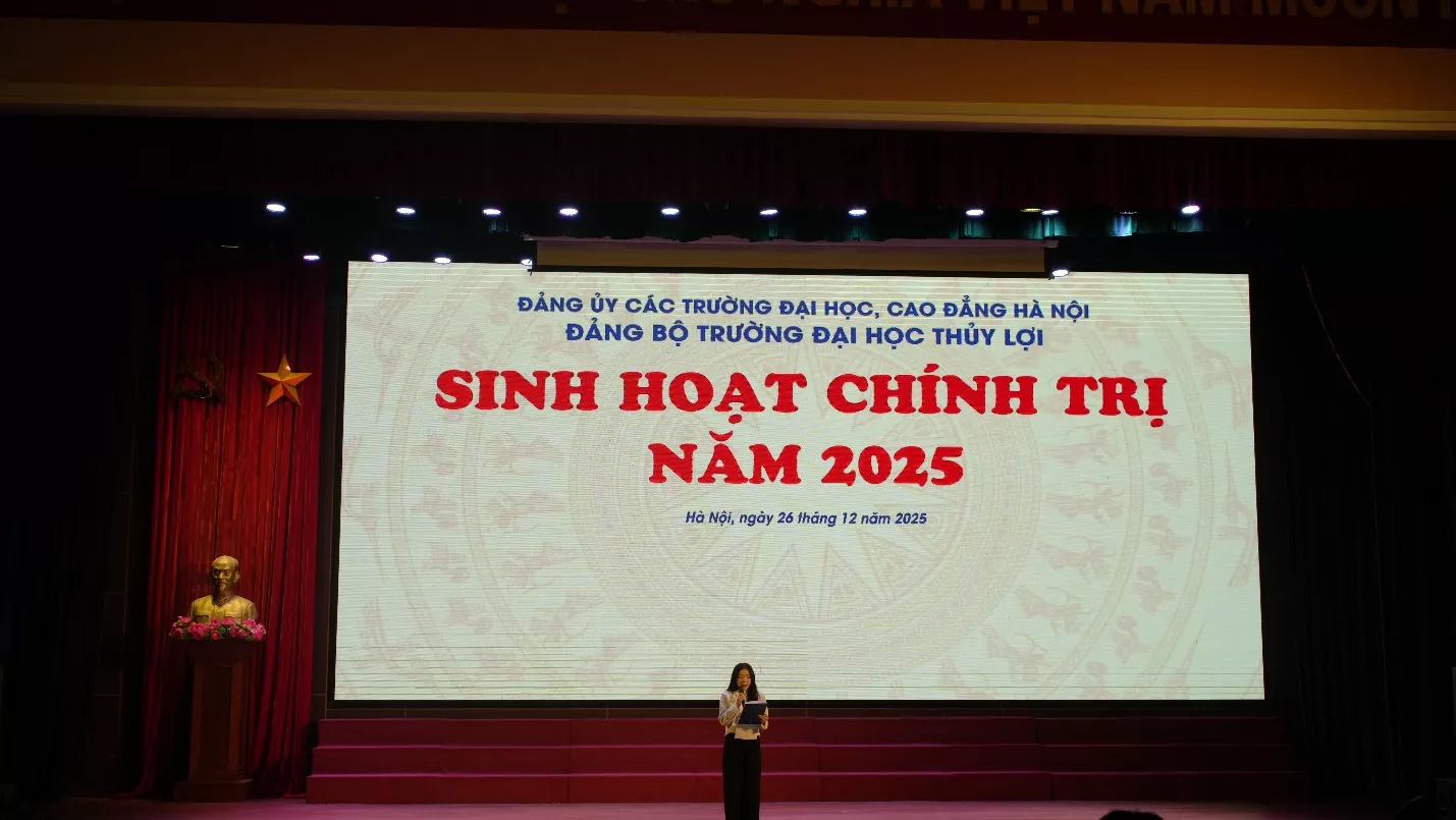Ấn tượng đợt sinh hoạt chính trị cuối năm tại Trường Đại học Thủy lợi