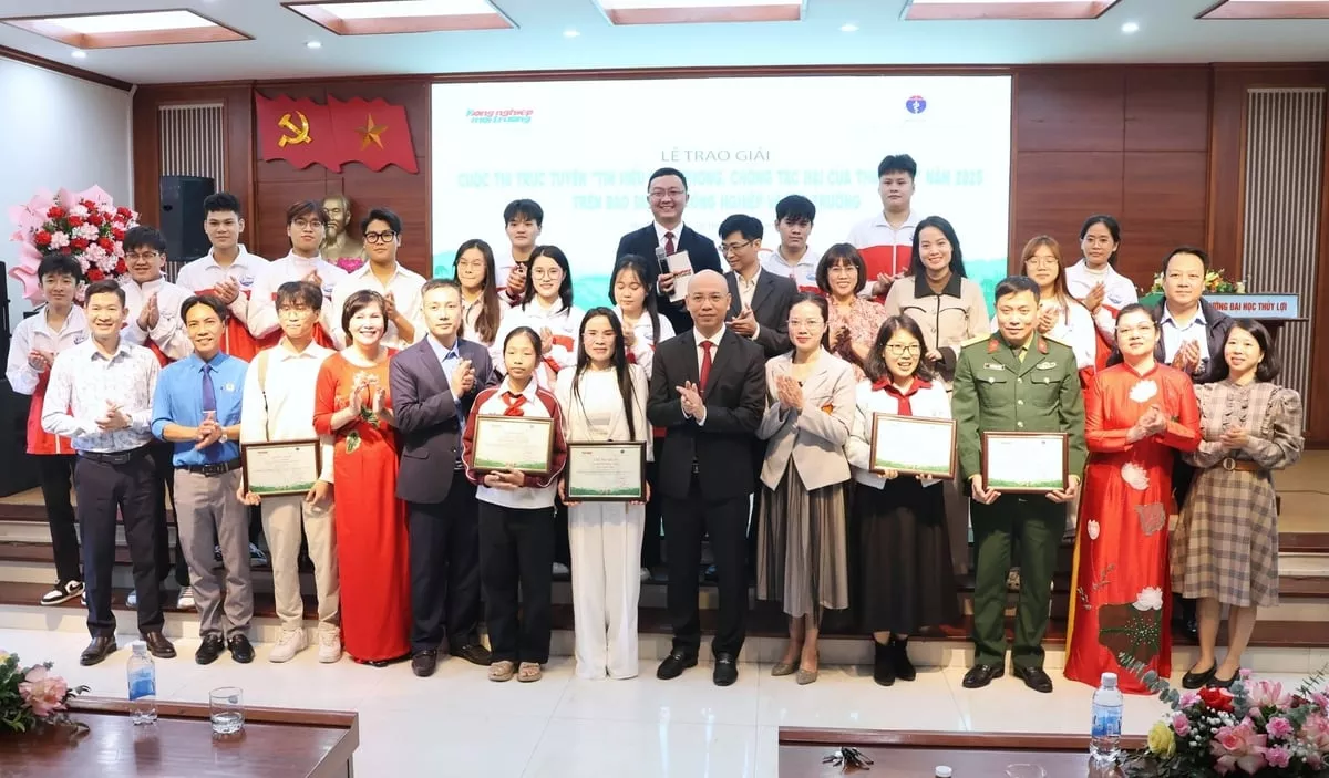 Trường Đại học Thủy lợi giành Giải Nhất ‘Tìm hiểu Luật Phòng, chống tác hại của thuốc lá’ trên Báo Nông nghiệp và Môi trường