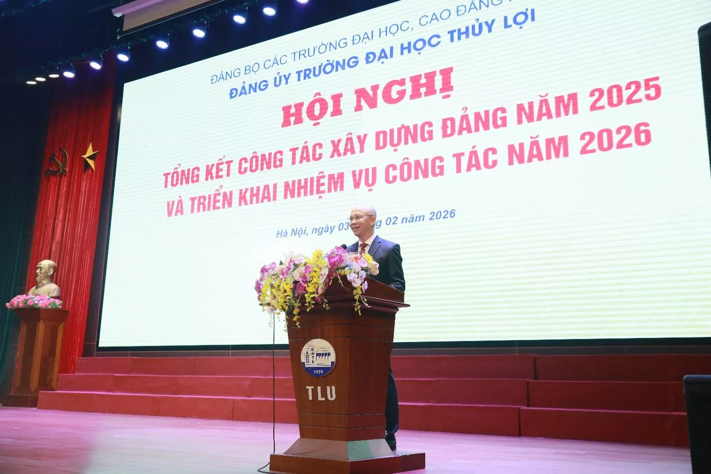 Đảng bộ Trường Đại học Thủy lợi: Đoàn kết, sáng tạo, quyết tâm hoàn thành xuất sắc nhiệm vụ năm 2026