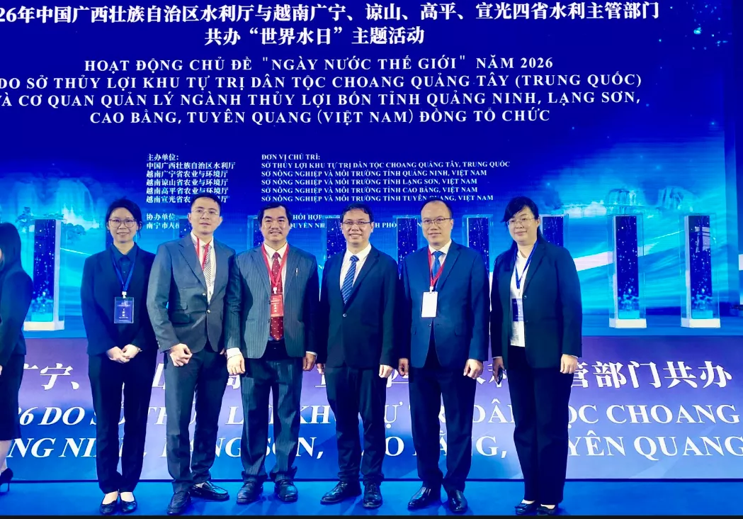 Tăng cường hợp tác quản lý, bảo vệ nguồn nước biên giới với Trung Quốc  thông qua sự kiện “Ngày nước thế giới” năm 2026 tại Quảng Tây
