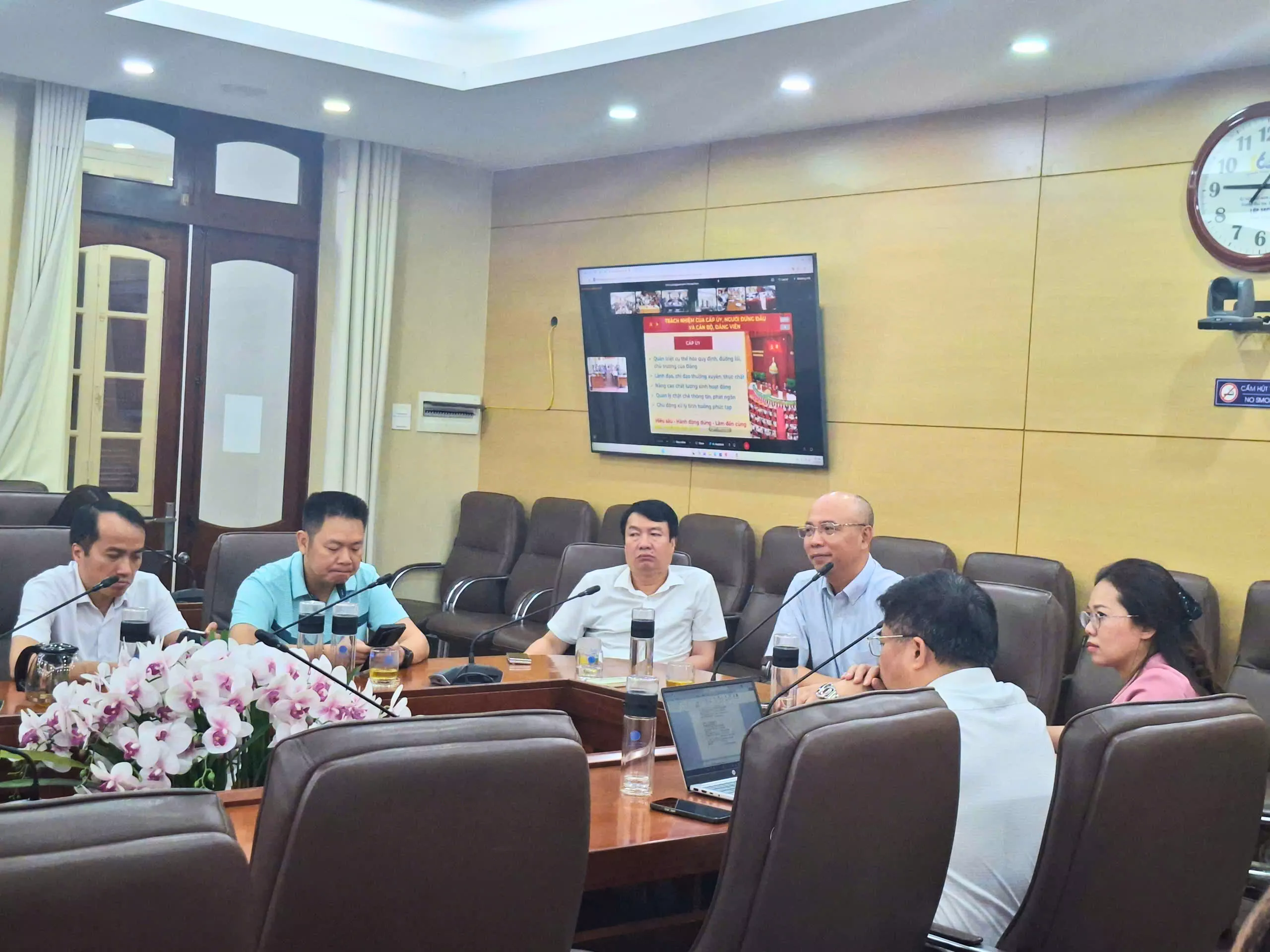 Trường Đại học Thủy lợi tiếp sóng Hội nghị toàn quốc quán triệt Nghị quyết Hội nghị Trung ương 2 khóa XIV của BCH Trung ương Đảng