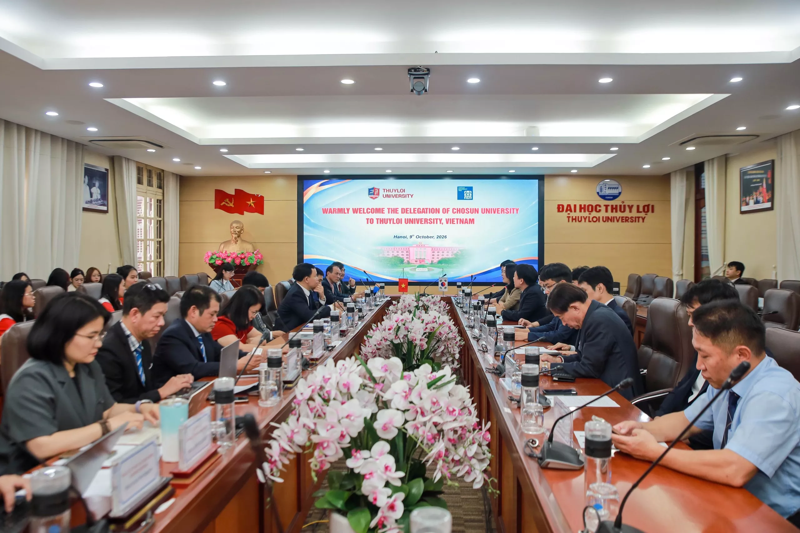 Trường Đại học Thủy lợi ký kết thỏa thuận hợp tác Chương trình Pre-school với Đại học Chosun (Hàn Quốc) và kết nối doanh nghiệp